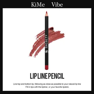 KiMe Vibe Lip Liner Set Matte Finish All-Day Wear 12 Color Lip Pencil with Durable Pigment Safe Ingredients for Mom Women Makeup Lovers 12pcs/Box