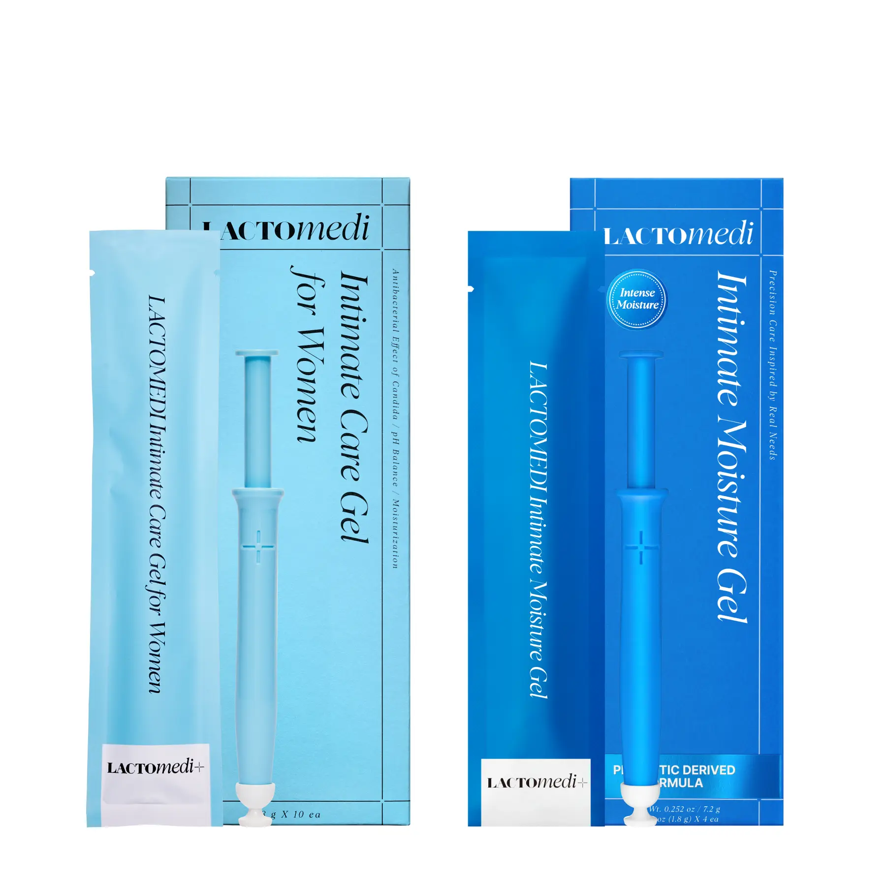 LACTOMEDI Moisture & Intimate Care Gel Duo | 1 Box Each | Hydration, Dryness Comfort & Daily Intimate Care