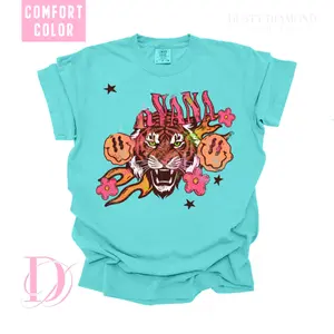 Neon NIR Smiley TIGER Comfort Colors T Shirt