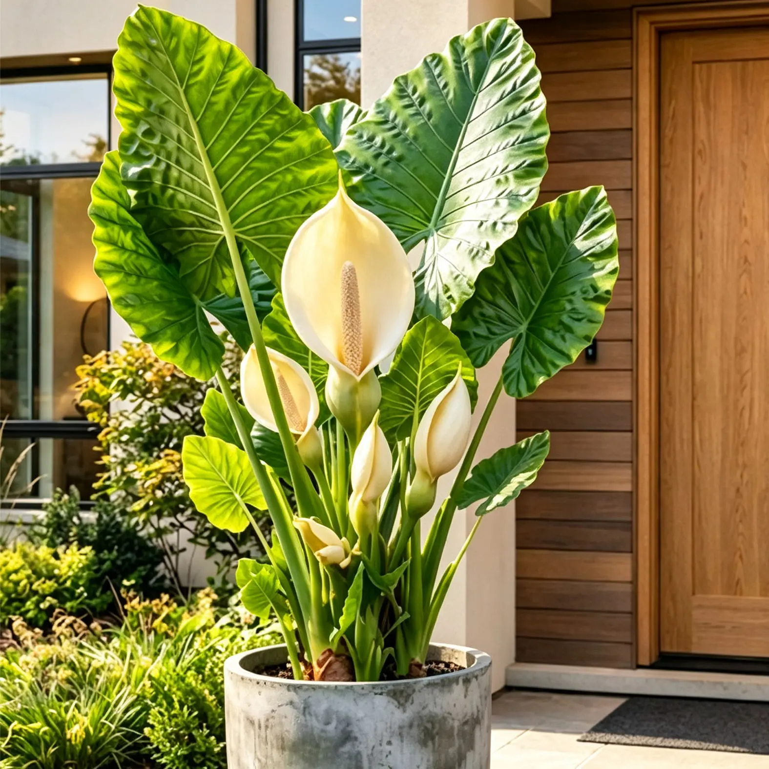Alocasia Odora Corm, Upright Elephant Ear Bulb, Giant Tropical Foliage Plant, Indoor & Landscape Ornamental Plant