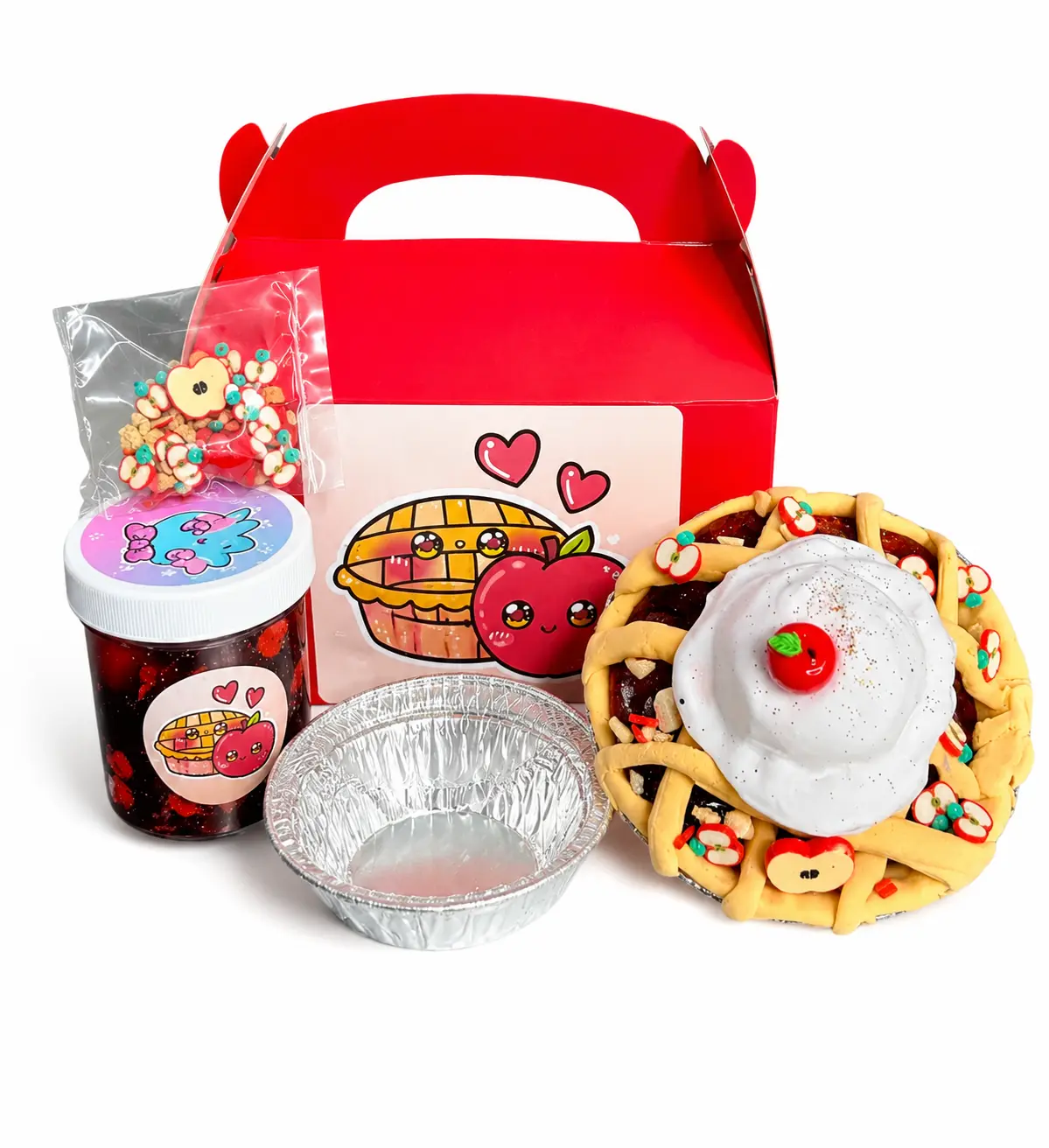 Apple Pie Slime Kit – DIY Butter Slime with Clay & Charms