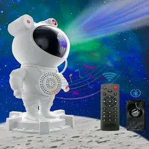 Astronaut Bluetooth Speaker Star Light LED Projector Atmosphere Bedroom Colorful Spaceman Night Light Projector