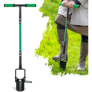5-in-1 Lawn Plug Tool, Updated Bulb Planter Long Handle for Digging,, Soil Sampler, Transplanting, Sod Plugger with for Digging Holes to Plant Tulips,, Daffodils