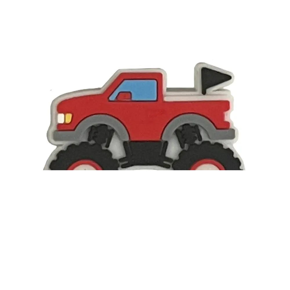 Red Monster Truck Charm - 2 Pack