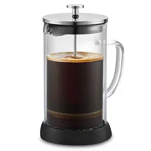 Elite Cuisine 4-Cup French Press Glass Coffee Maker