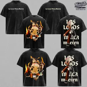 [New 2 Designs] Los Locos Nunca Mueren Chuyin Fuerza Regida Graphic T-Shirt, regional Music Hoodie, Gift for fans Country Music Mexico-Style Tee, Retro Puerto Rican Rap Fan Merch, Unisex Concert Gift Tee