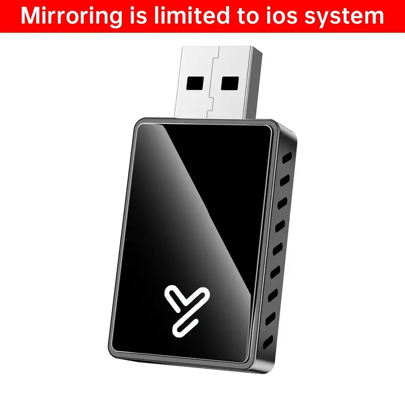 2026 3-in-1 Wireless CarPlay Adapter & Mirror Link– Plug & Play, Wired to Wireless Conversion, Mini Stable Design