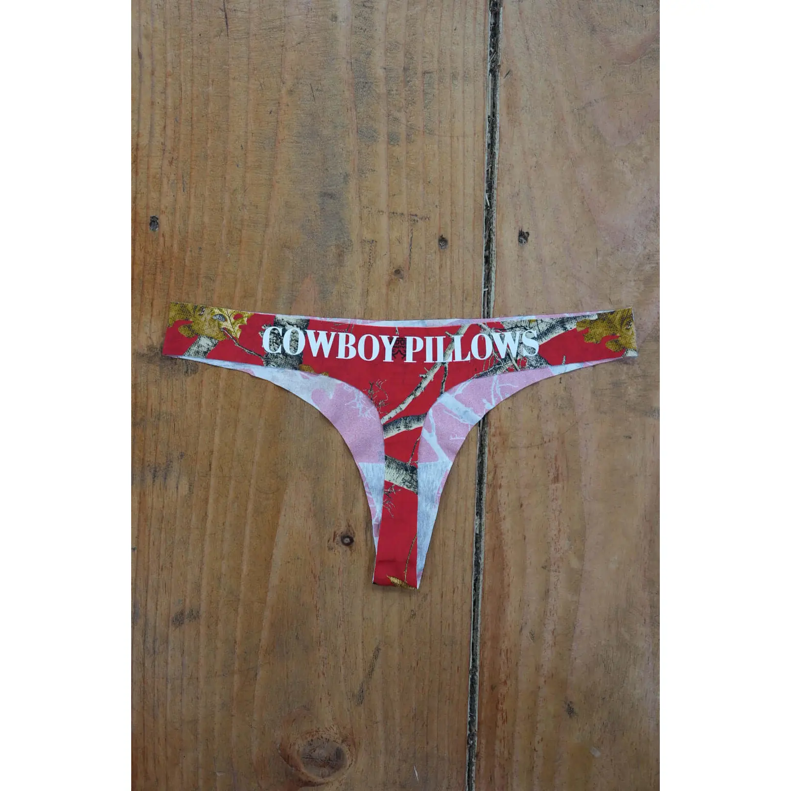 Red Camo Cowboy Pillows Undies Red Camo Cowboy Pillows Undies