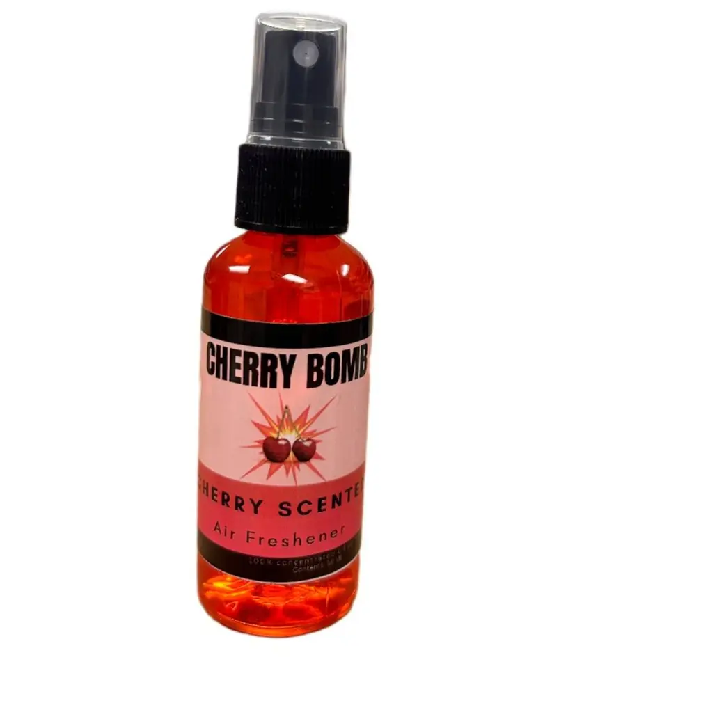Cherry Bomb Smell Air Freshener & Odor Eliminator – Long-Lasting Spray for Car Interiors, Trucks, SUVs & Home – Removes Bad Odors, Freshens Upholstery, Carpet, AC Vents – Smells Like CHERRY – Interior Detailing Essential - Car Air Freshener