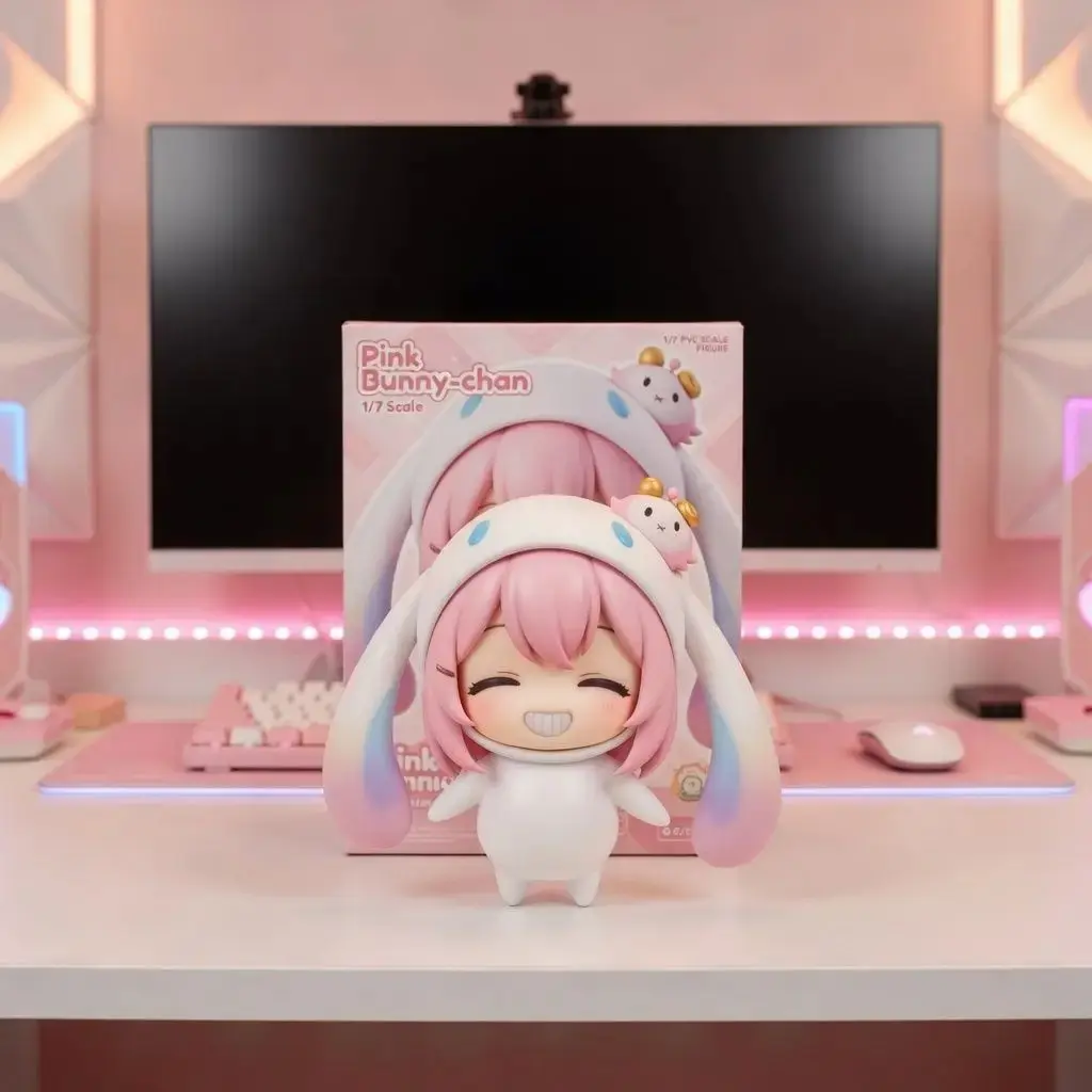 battle‑faced big ear hooded snow shadow taffy figure toy model exquisite decorative birthday present collectible ornament