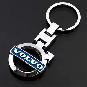 Car Emblem Keychain Zinc Alloy Keyring Pendant For Volvo Xc60 Xc90 V40 V60 S60 XC40 V50 V90 S80 C40 V70 XC70 C30 EX90 C70 Rdesign