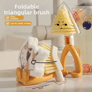 Multifunctional Foldable Triangle Brush - Your Cleaning Helper for Dead Corners! Kitchen Tool