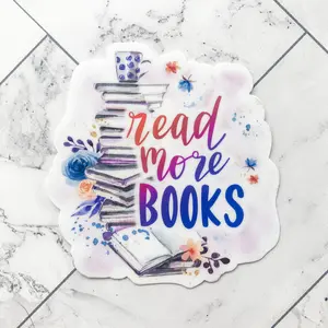 Read More Books sticker · book lover decal vinyl sticker