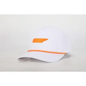 5-Panel Cotton State Series Trucker Hat, Adjustable Snapback, Sporty Hats with Tennessee-Themed Embroidery, Casual Fashion Accessory with Patch Detail