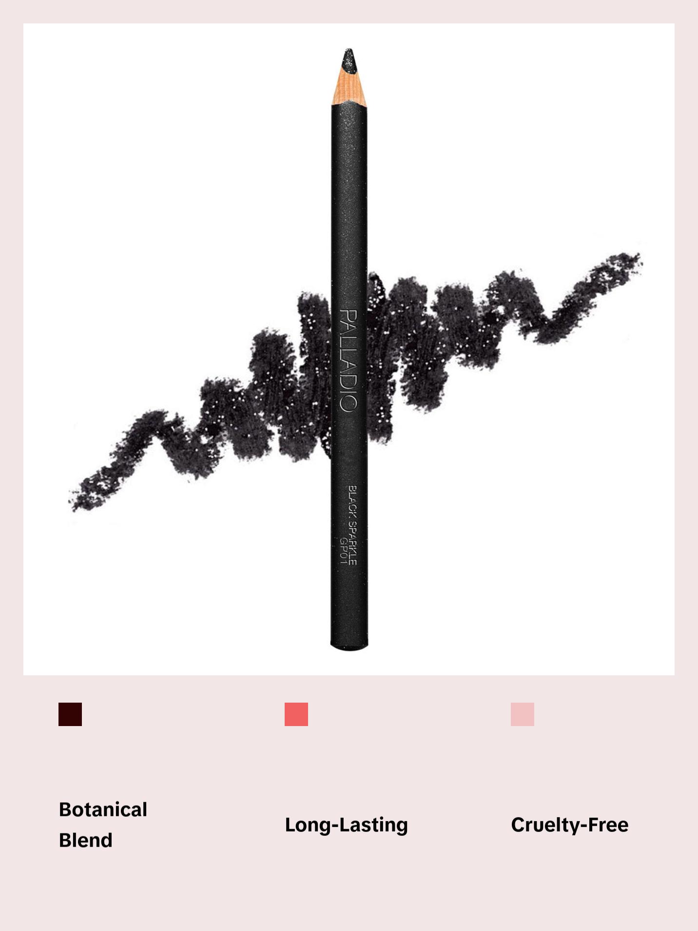 Palladio Glitter Eyeliner Pencil - Makeup Nourishing Tool for Glitter Finish