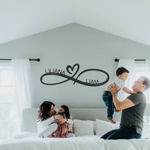 Personalized Infinite Love - Metal Sign - Valentine's Day Gift, Anniversary Gift or Wedding Gift Idea