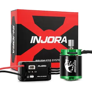 INJORA MBL32-NANO Brushless ESC & 1621 Green Viper Motor 4300KV for 1/30 Axial SCX30