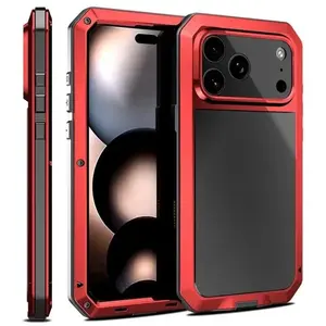 Heavy Duty Rugged 360° Full Body Protective Phone Case, IP68 Waterproof Dustproof Shockproof Built-in Screen Protector, Military Grade Drop-Proof Magnetic Compatible Cover for iPhone 11 12 13 14 15 16 17 X Series