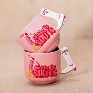 Giddy Up Sluts Novelty Cowgirl Cups - Funny Gag Gift Mugs