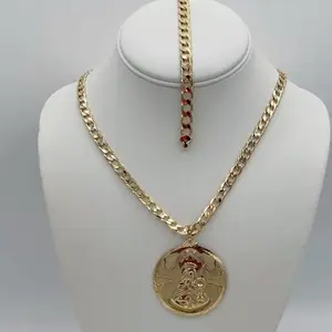 Saint barbara set # 1008 pendant -bracelet # 2130 and necklace # 1019