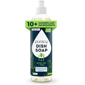 Puracy All Natural Dish Soap 16oz - Green Tea Lime