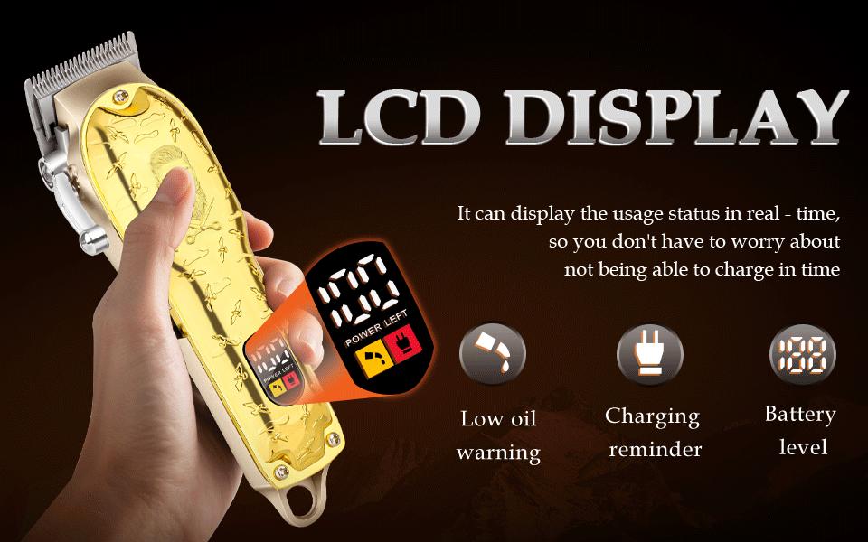 LQT wireless hair clipper Suitable for hair trimming for both adults and children. USB charging. Fashionable design. Hair salon household shaving beauty tools