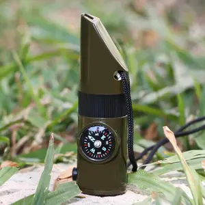 7‑in‑1 Multifunctional Compass Portable Survival Tool For Outdoor Camping Hiking And Navigation