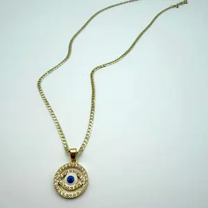 Evil Eye Pendant Necklace, 18-in Length