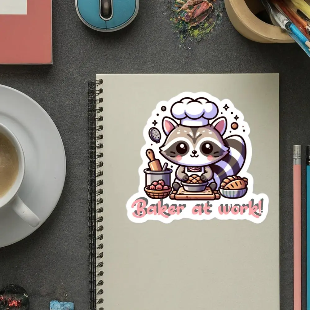 Baking - baker at work vinyl decal sticker