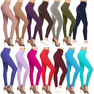 ToBeInStyle Women's Single & Multi-Item Pack Of Randomly Assorted Cotton Leggings