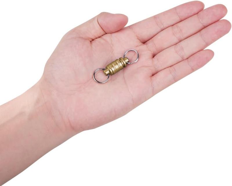 OKNIFE Otacle R1 Magnetic Keychain Connector, Esay Detachable Key Ring, 360° Swivel Quick Release EDC Accessory for Outdoor, Metal Carabiner, Locks