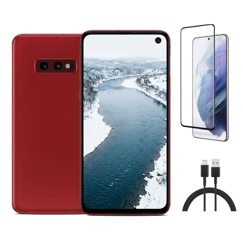 Refurbished Samsung Galaxy S10e G970U (Fully Unlocked) Acceptable Condition with Pre-Installed Tempered Glass & 1 Year Warranty