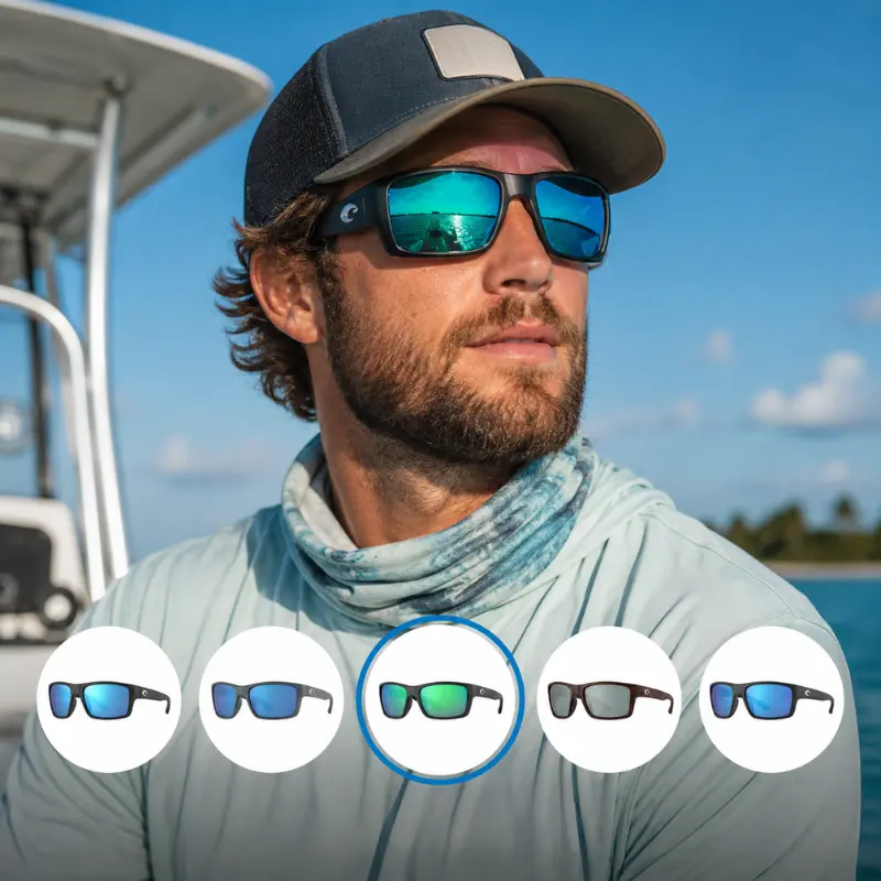 Unisex Rectangle Full Rim Men's Polarized Sunglasses - UV400 Protective Eyewear, Stylish Daily Wear Fashion Outdoor Accessory