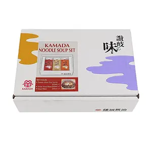 KAMADA Sanuki Udon Soba Noodle Soup Base Gift Set - Authentic Japanese Dashi Broth Concentrate, Soy Sauce Flavor, 600ml