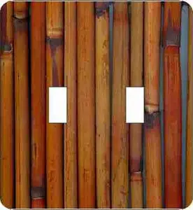 Bamboo Double Switch Plate (African American Double Switch Plate)