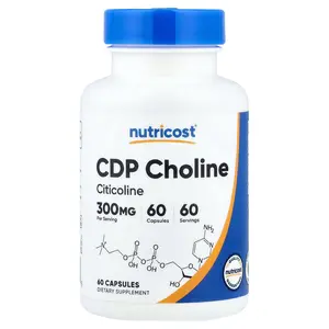 Nutricost CDP Choline, Citicoline, 60 Capsules