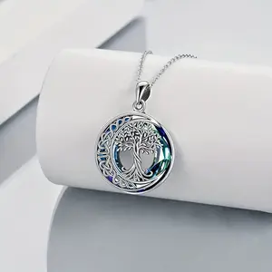 Gorgeous, Elegant, Fashionable, Tree Of Life Crystal Necklace Pendant With A Strong Sense Of Design Christmas, Halloween, Holiday Gifts, Birthday Gifts, Parties, Brothers, Friends bracelets bracelet women bracelet men