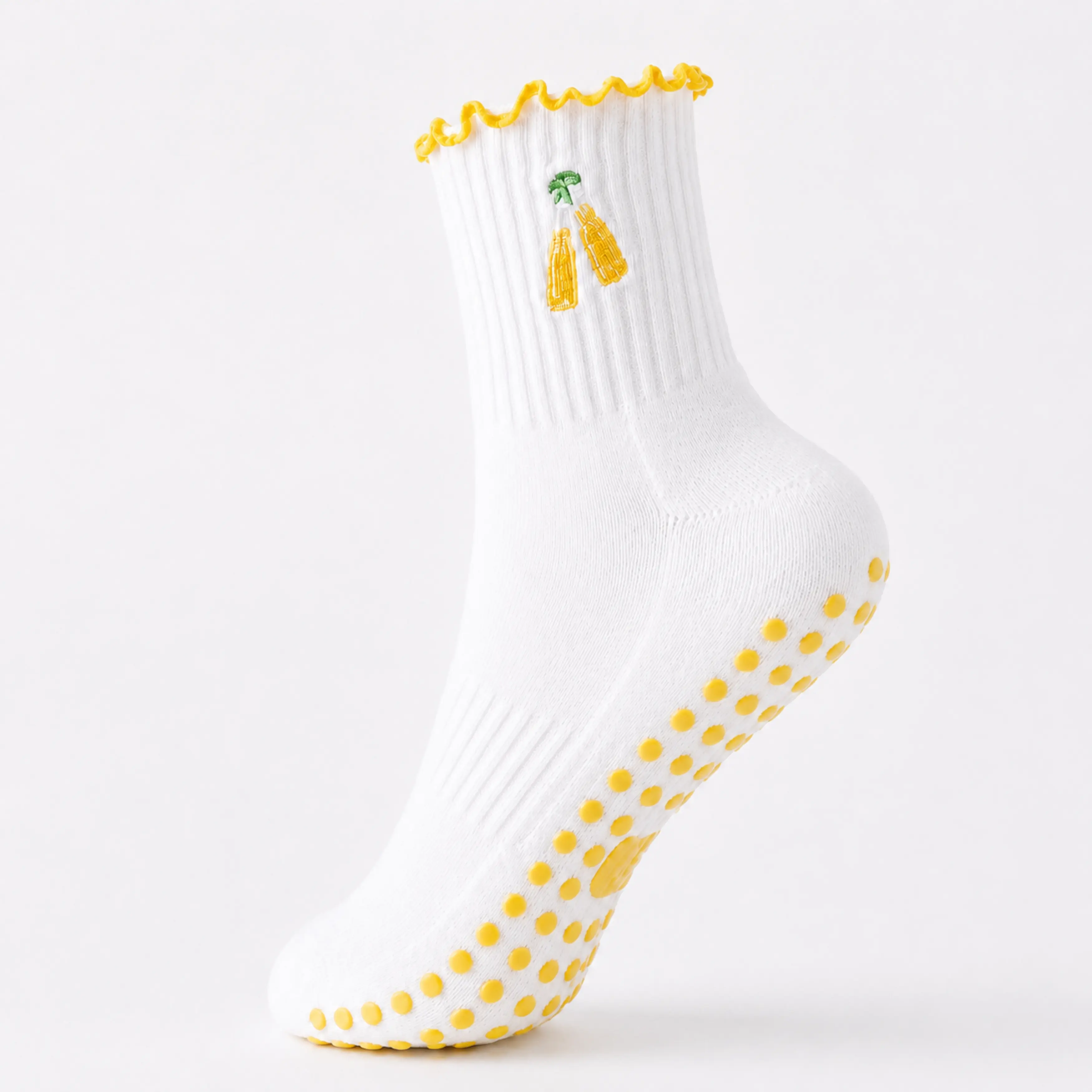 The Cold One Sock - Women's Non-Slip Grip Socks - Soft, Breathable Sticky Sole Socks for Pilates, Barre, Yoga