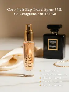 FairScent Pulse Coco Noir Women's EDP Travel Spray, Perfumes for Women, 5ml/0.17oz