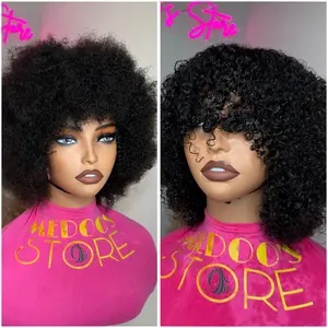 TAN Afro curly wig
