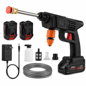 Cordless High-Pressure Handheld Water Gun, 300W Portable Car Foam Sprayer for Washing & Detailing, Car Detailing Accessories