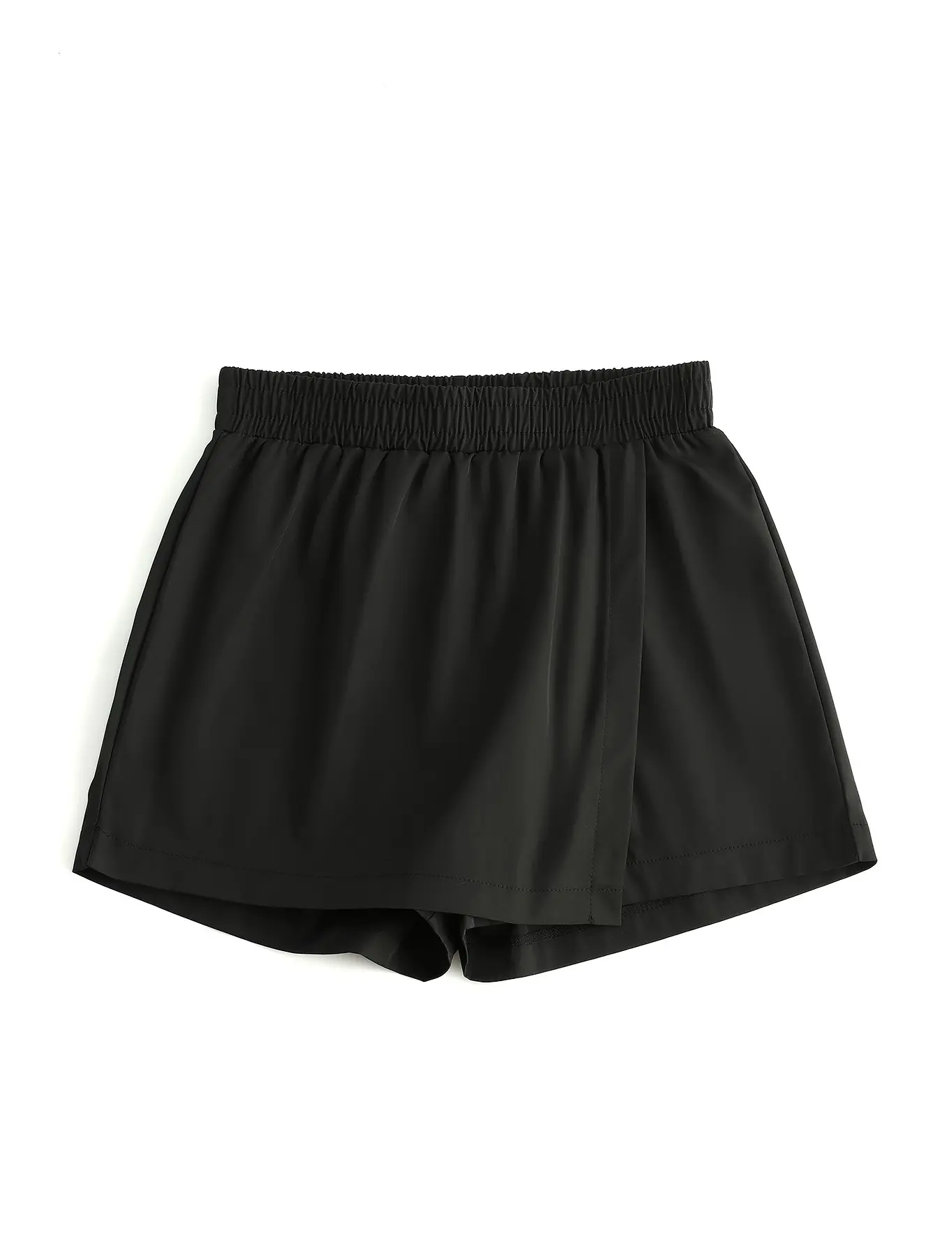 Women's Summer Quick-Dry Breathable Culottes, Loose-Fitting Short Skirt, Casual Plain Style, Ideal for Daily Commute and Outdoor Activities