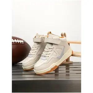 Boy's Fashionable Lace Up Sneakers, Casual Comfortable Breathable Non-slip Sports Shoes, Trendy All-match Sneakers for Daily Wear