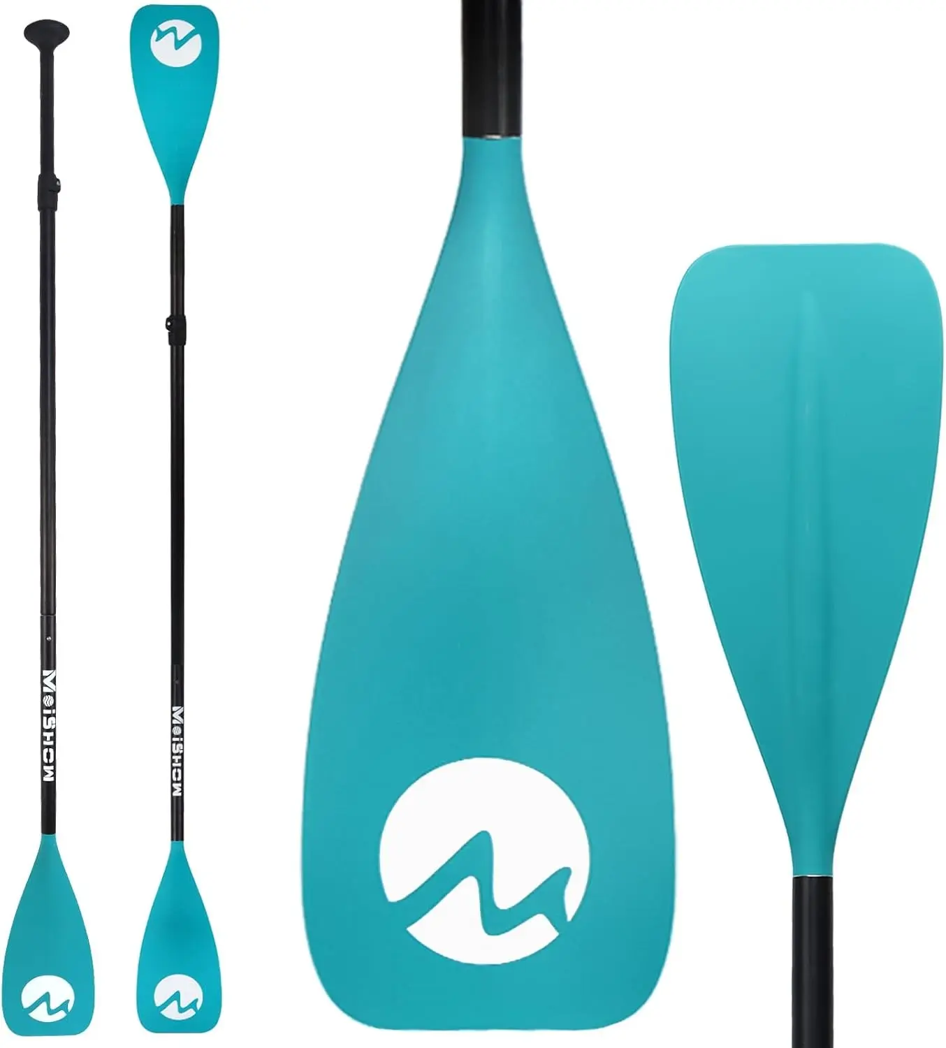 Adjustable 4-Piece Floating Aluminum Paddle Oar for SUP Paddleboard and Kayak