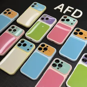 New Dopamine Color-Blocking 3-in-1 Full-Coverage Phone Case for iPhone 17/16/15/14/13/12/11 Pro Max, 16/15/14 Plus - Minimalist, Stylish, Shock-Resistant Mobile Phone Cover