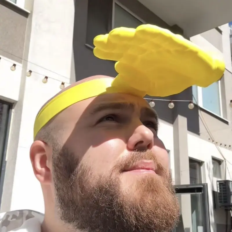 Novelty Palm Shaped Sun Visor Fun Hand Shaped Headband Sun Hat for Outdoor Parties and Beach