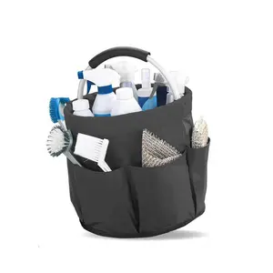 Camping Storage Bag Foldable Outdoor Picnic Basket Thickened Oxford Cloth Beach Basket Portable Bathroom Travel Wash Bag