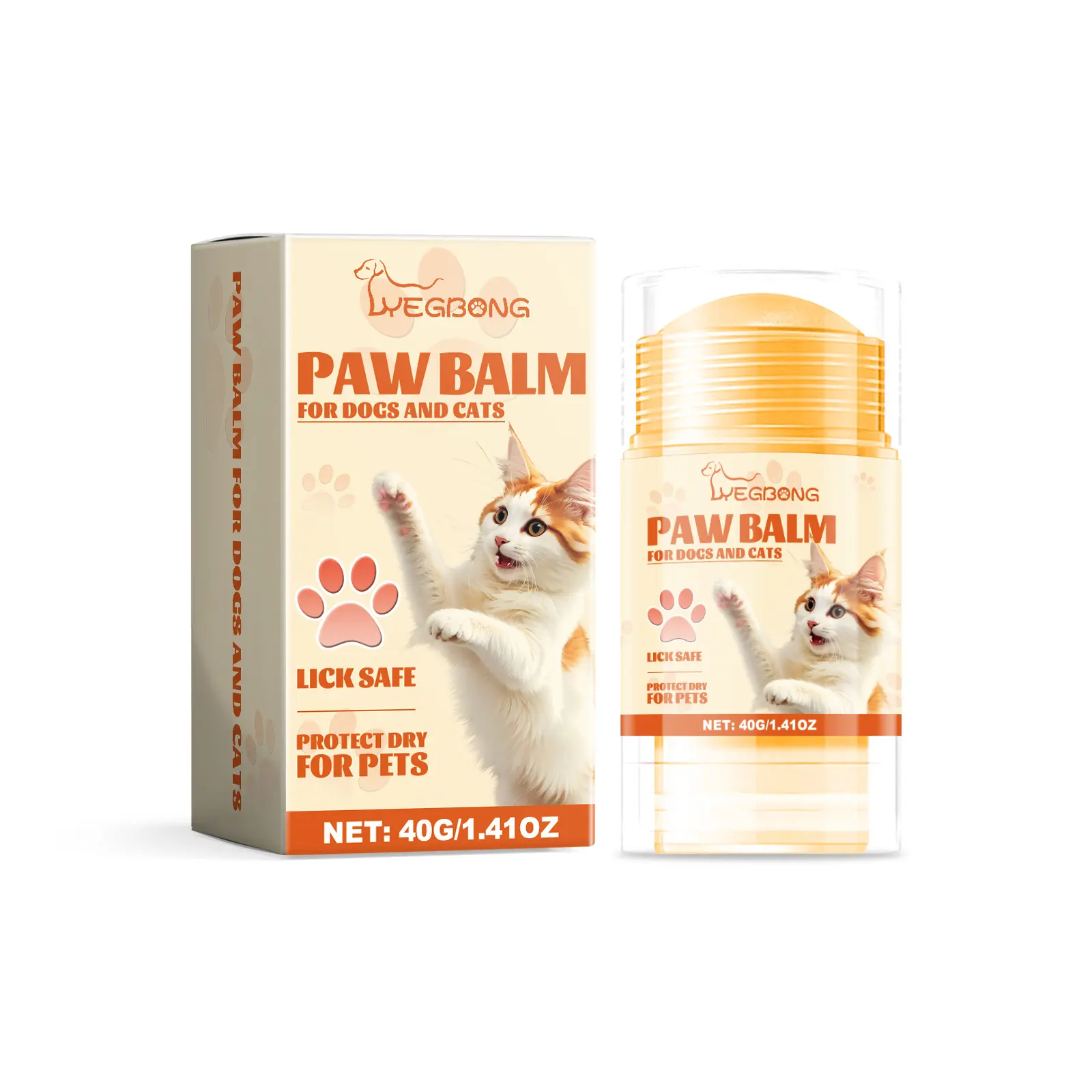 Pet Paw Balm Stick for Dogs & Cats| Paw Pad Moisturizer| Softens Dry Cracked Paws| Paw Care Balm