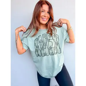 Stars Amen Graphic Top