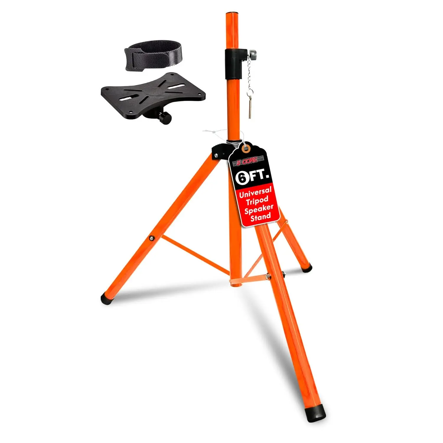 5 Core Speaker Stand Tripod Heavy Duty Adjustable 72" Universal Mount for PA DJ Studio